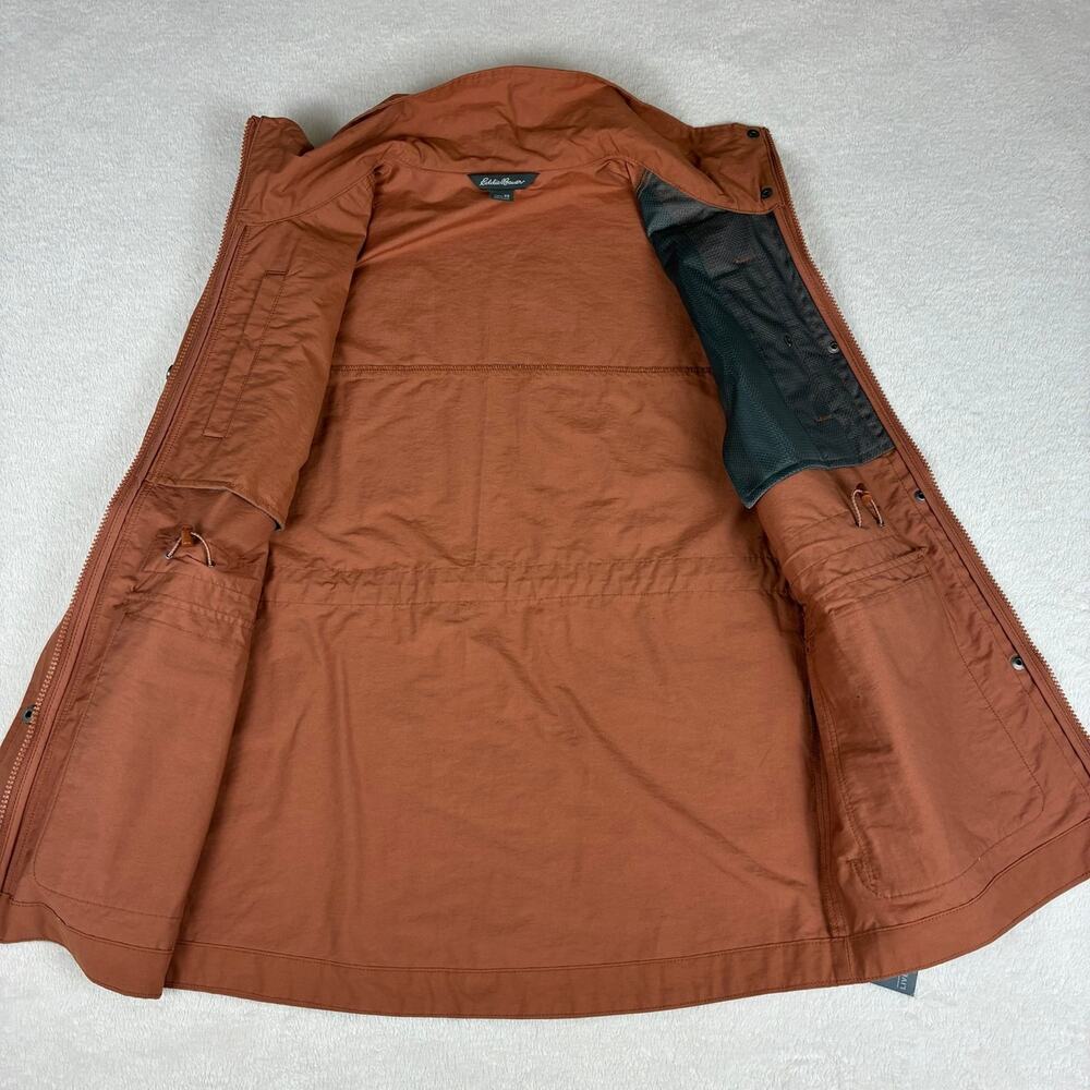 NWT Eddie Bauer EB Trekker Vest Cocoa Brown Full Snap Utility Vest Size XS - Picture 9 of 12